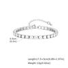 French Niche Shiny Zircon Tennis Chain Bracelet, High-End Light Luxury Necklace, Stainless Steel Jewelry Women'S Br-1241