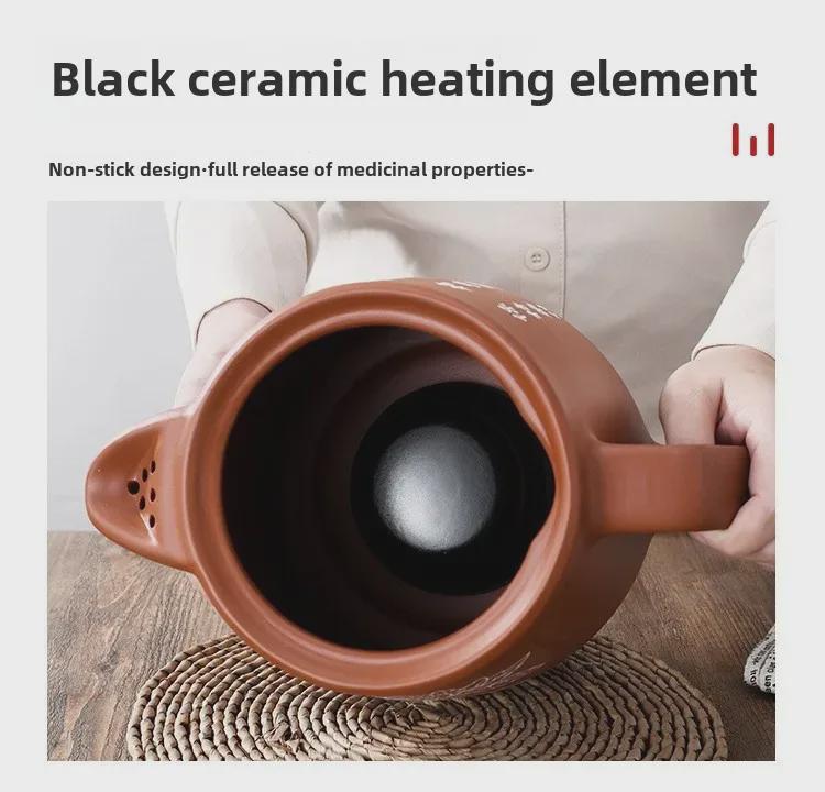 Fully Automatic Electric Chinese Medicine Decoction Pot - Purple Sand Casserole Frying Pan for Home Use