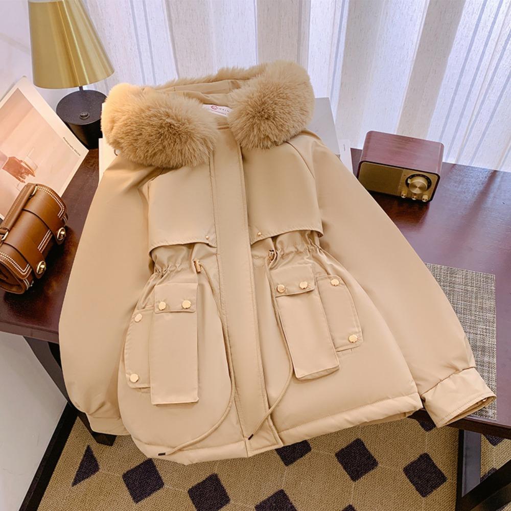 Winter new cotton thickened women's pie overcome small padded jacket short hooded padded jacket padded jacket