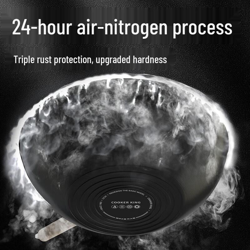 Chui Da Huang 28cm Non-Coated Iron Stir-Fry Wok