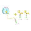 Funny Pet Kitten Self Play Intelligent Hanging Feather Bell Automatic Lifting Lowering Swing Pet Self -Hi Elastic Rope Toys
