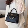High-end Texture Kelly Bag Light Luxury European and American Elegant Bags Commuting Retro Shoulder Messenger Handbag
