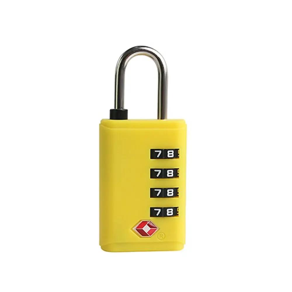 

Portable TSA Customs Coded Lock Anti-theft Travel Suitcase Luggage Security Padlock Cabinet Locker 4 Dial Digit Combination Lock жовтий