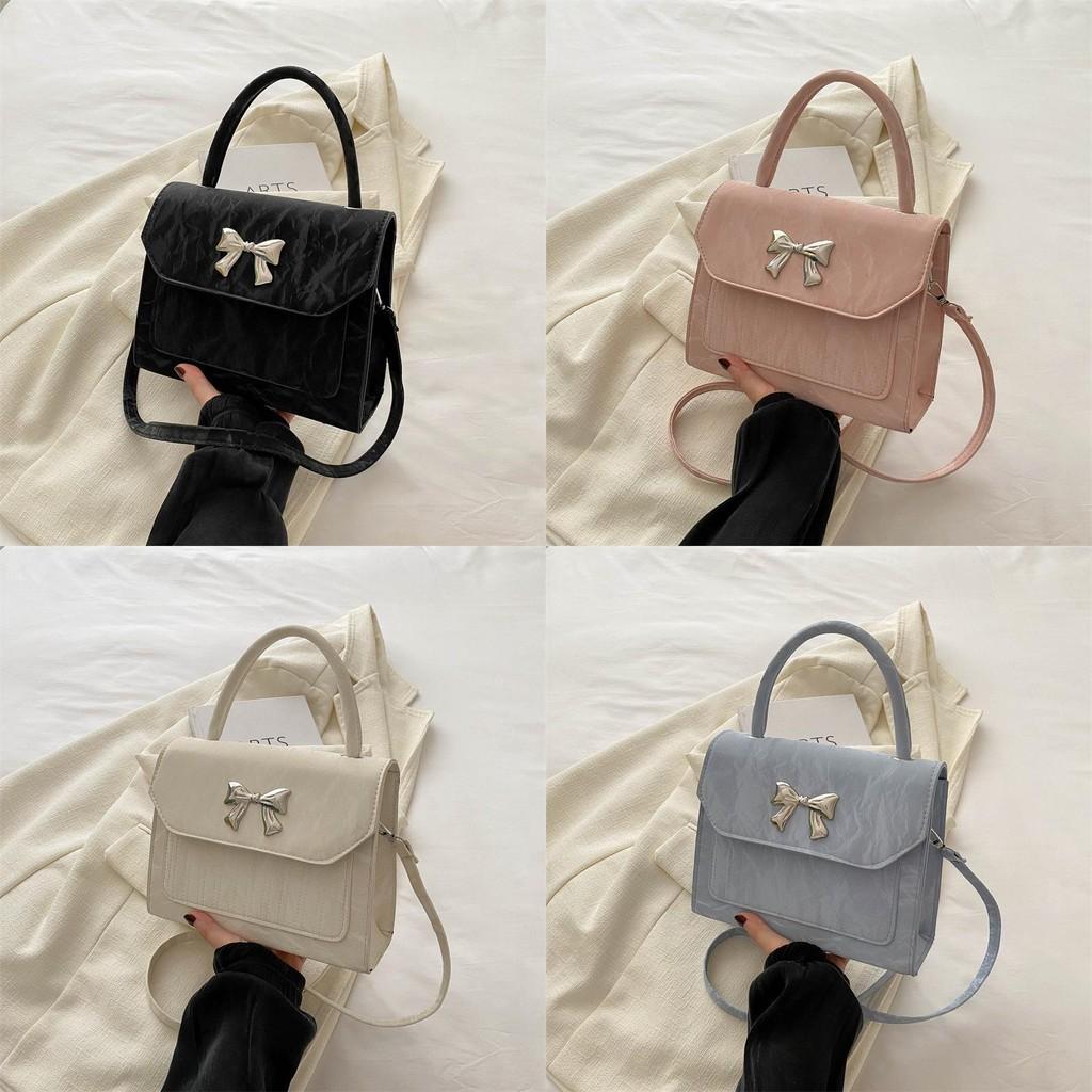 Stylish Butterfly Bow Shoulder Bag For Women 2024 Summer Korean Trendy Tote