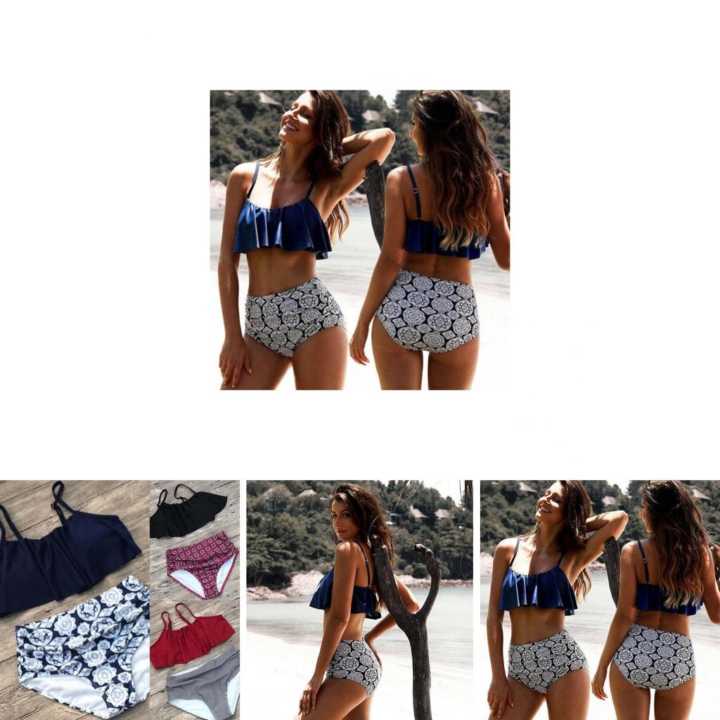 Wysokiej jakości damski komplet bikini bandażowego z biustonoszem push-up z wkładkami dla bezwysiłkowego stylu