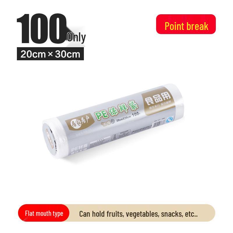 Thick, Food-Grade Plastic Bags for Refrigerator: Large & Small Sizes for Fruits & Vegetables