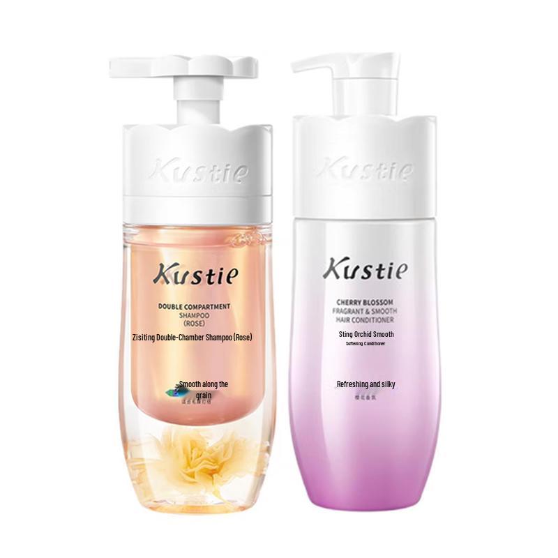 Kustie Rose Shampoo & Cherry Blossom Conditioner Set