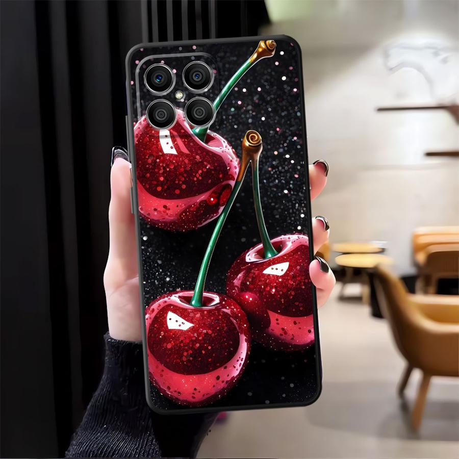Cherry Pattern Funda Phone Cover Case for Honor Magic5Lite X7 X8 X5b 8X 90 200 400 Lite 70 X9a X6