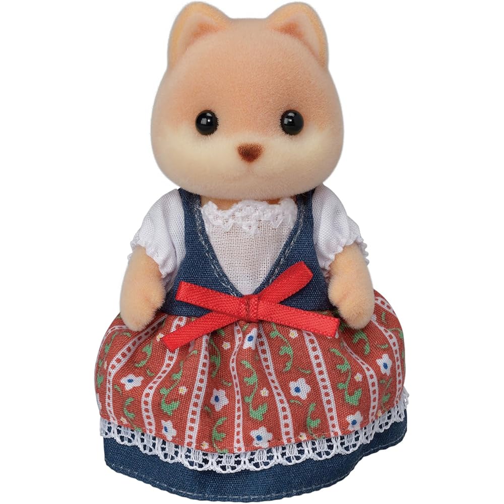Sylvanian Families Caramel Dog Family Toy Dollhouse Figures for Ages 3 and Up EPOCH