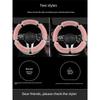 Car Steering Wheel Cover Winter Warm Short Plush Universal Car Handle Cover Trendy Cute Goddess Fashion Style Interior Decoration
