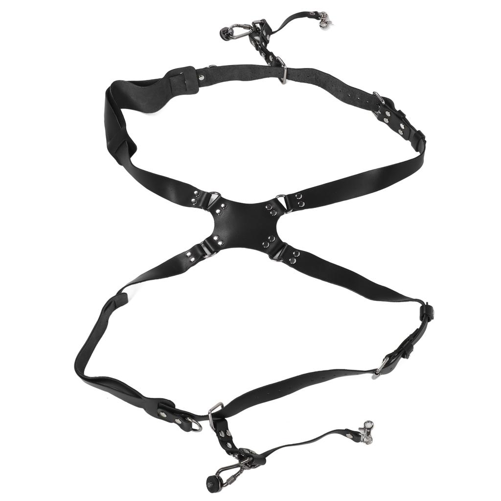 Camera Harness Shoulder Strap with Quick Release Buckles Adjustable Dual Shoulder Leather Camera