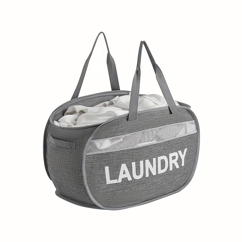 1pc Foldable Laundry Basket Breathable Oxford Fabric Storage Bag for Dirty Clothes Organizer Bag Large-capacity Laundry Bag
