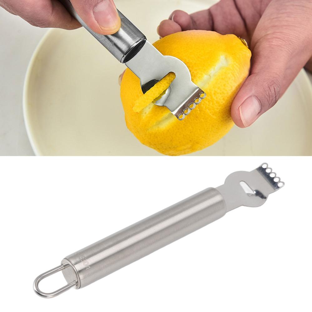 With Handle Lemon Peeler Stainless Steel Citrus Peeler Lemon Zester  Bar Cocktail Garnish