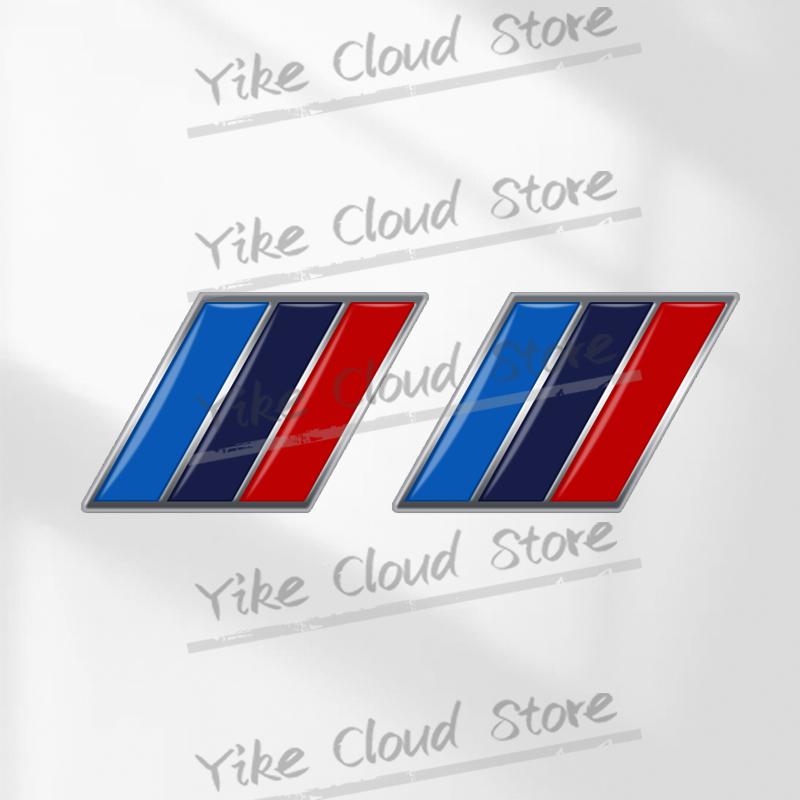 2Pcs German French Italian National Flag Tricolor Flag Emblem Car Styling 3D Metal Badge Body Side Trunk Self Adhesive Stickers