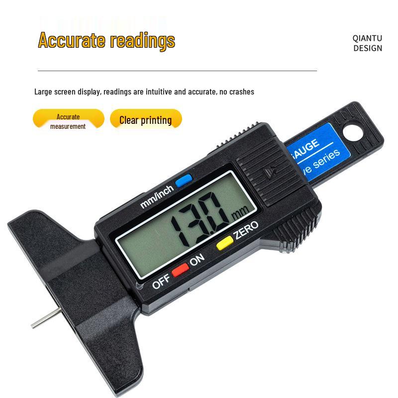 Large Screen Digital Tire Gauge and Tread Depth Measure