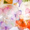 Handmade Butterfly Flower Sticker Decorative Ice Crystal Collage Decals  Goo Card