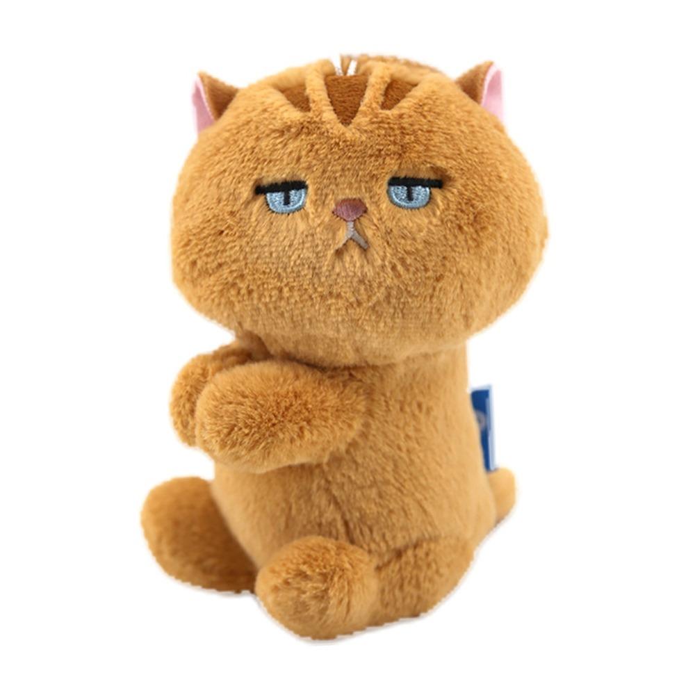 Portable Plush Keychain Cat Cartoon Keyring Plush Doll