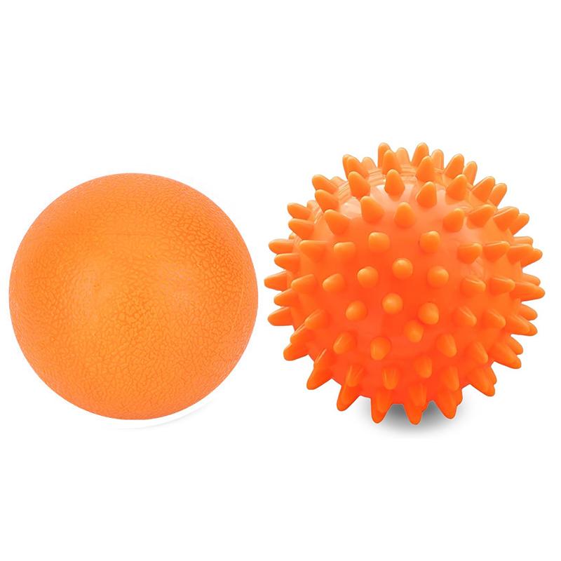 Massage Ball Myofascial Release Ball Massager Spiky Ball for Deep Tissue Trigger Point Muscle Recovery Myofascial Pain Relief оранжевый