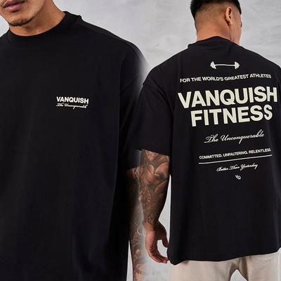 Tricou Bărbătesc Vintage Oversize cu Dungi Respirabil Fitness Vară Nou Sport Co Casual Confortabil Tricou pentru Toate Sezoanele