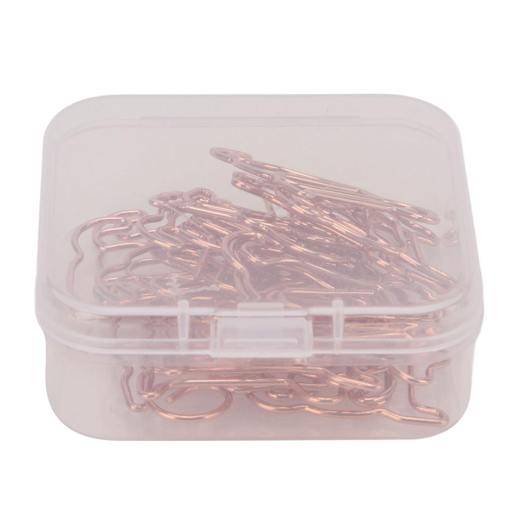 20pcs Shaped Paper Clips Animal Dog Shapes Gold Light Portable Fun Organizing Metal Clips for D