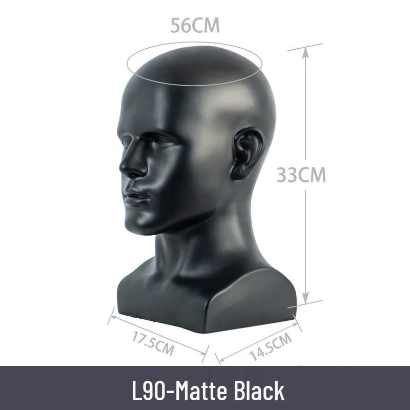 Multifunctional Display Mannequin Head for Spray Paint Hat, Bow Tie, Glasses, and Mask Props