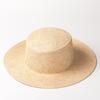Niche Baocao Flat Edge Flat Top Straw Hat Women's Spring and Summer Travel Sunshade Sunscreen UV Ultraviolet Temperament