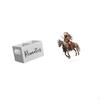 Retro Wooden Remote Organizer And Acrylic Knight Centerpiece for Table Nightstand Couch Office Home