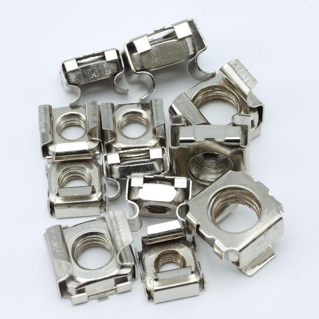 Combination Cabinet Screws with Square Cage Nuts and Crown Screws (M4, M5, M6, M8, M10)