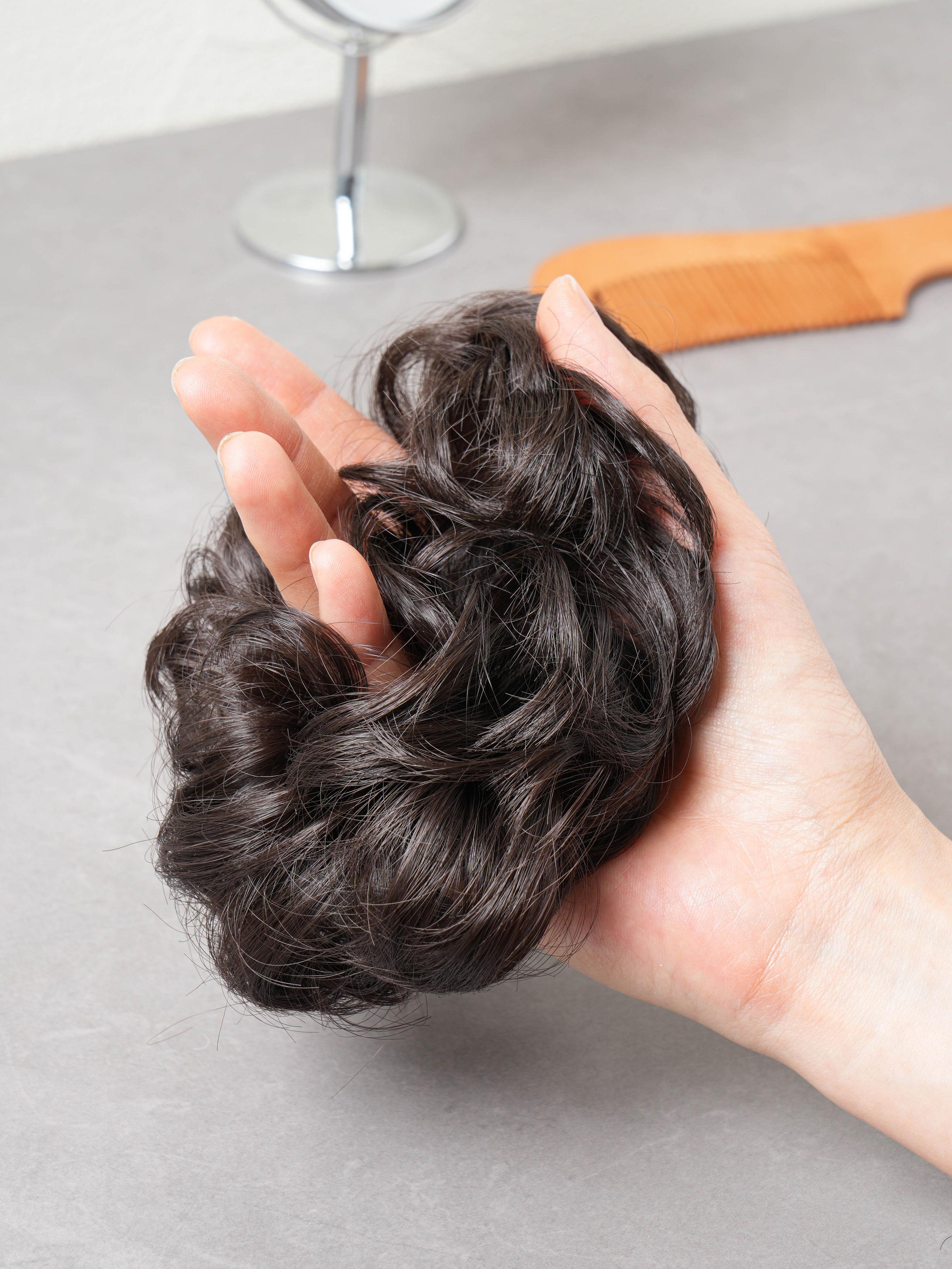

Dango Bun Hair Scrunchie Wig 1ea