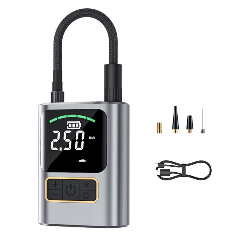

Portable Air Compressor ABS Tire Pump High Performances Tire Inflator Device for Vehicle Bikes Motorcycle & Balls Use