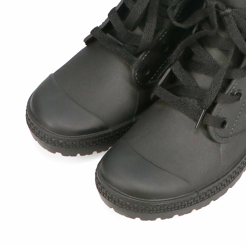 Lace-up Rain Sneakers/Women's R-0020 BLACK-S
