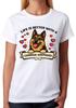 Life Is Better With A German Shepherd Ladies T-Shirt Dog Lover Tee