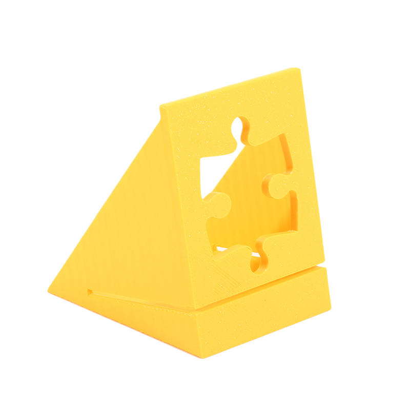 

Durable Plastic Puzzle Poster Box Cover Display Stand -Puzzle-Themed Collectible Showcase for Assembly, Art Storage Office Decor жовтий
