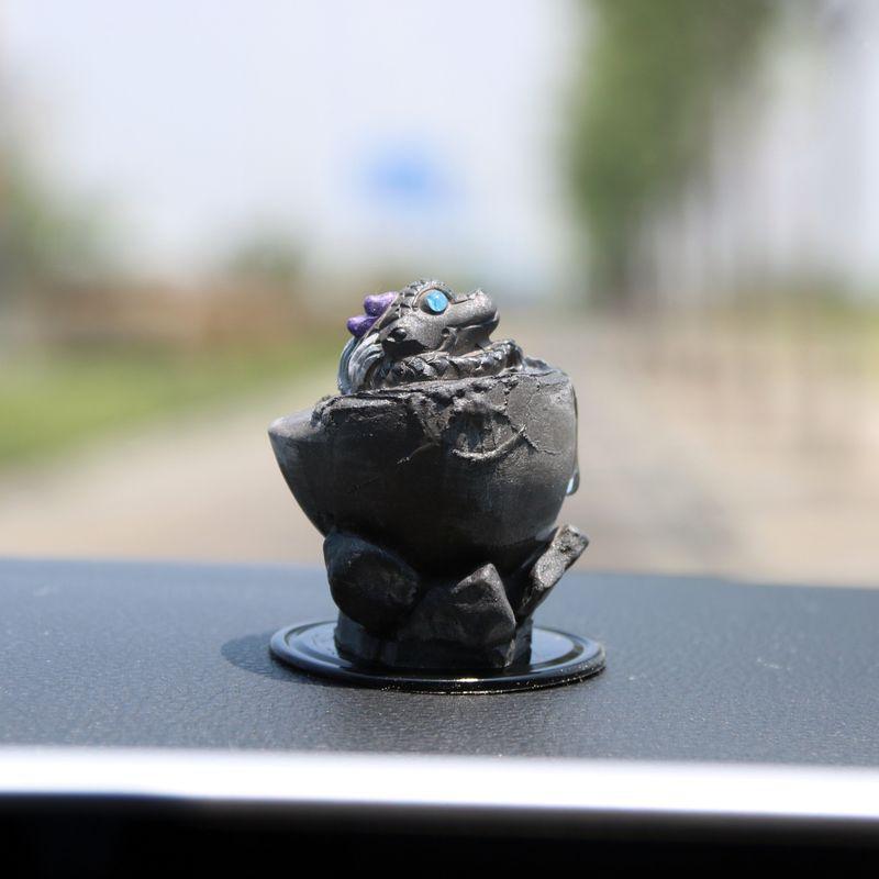 

Baxi Original Handmade Dragon Egg Aromatherapy Cute Creative Dragon Cub Scent Diffuser Stone Car and Desktop Decoration Ornament Night + Car Sticker