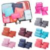 6PCS Travel Storage Bag Set for Clothes Tidy Organizer Wardrobe Suitcase Pouch Travel Organizer Bag Case Shoes Packing Cube Bag