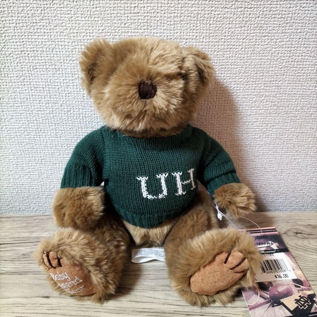 

[USED] Rare handmade British brown teddy bear with tag