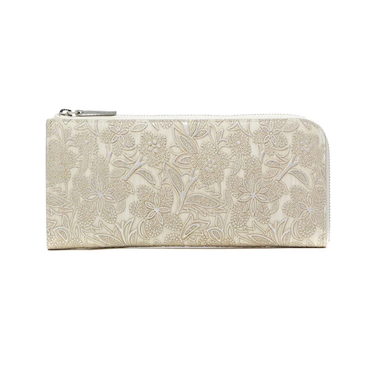 

Leather L Zipper Long Wallet Claire Beige [Alkan] Women s