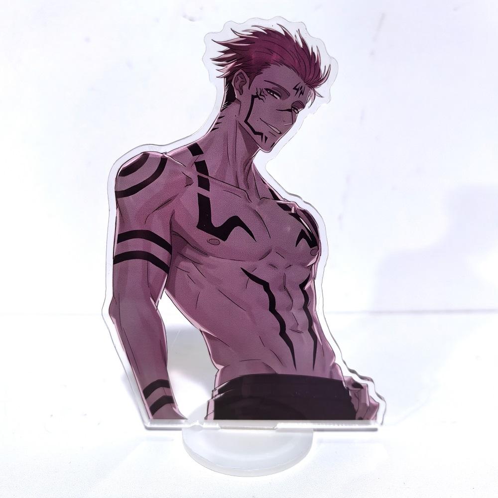 15CM Anime Jujutsu Kaisen Gojo Satoru Nanami Acrylic Stand Figure Board Cold Season Coat model Desk Decor Present