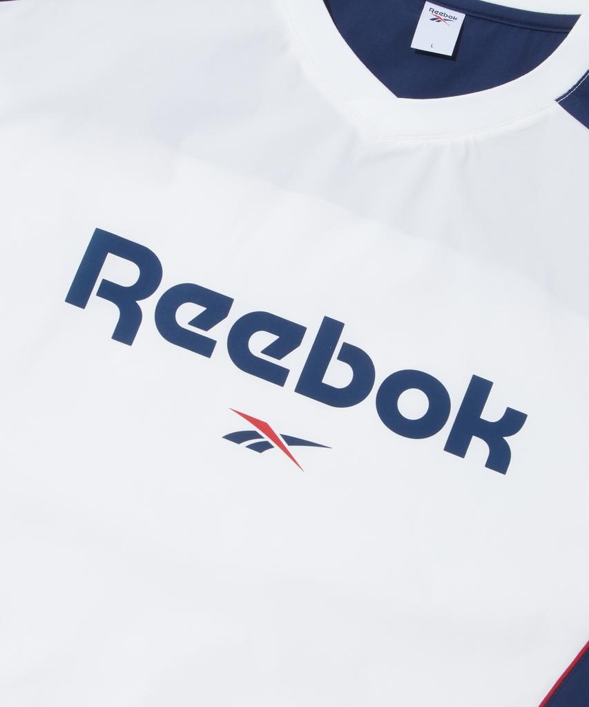 Reebok Ice Shield Short Sleeve Piste - White:Navy