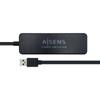 Aisens USB 3.0 HUB - Type A Male To 4xType A Female - 30cm - Color Black-A106-0399
