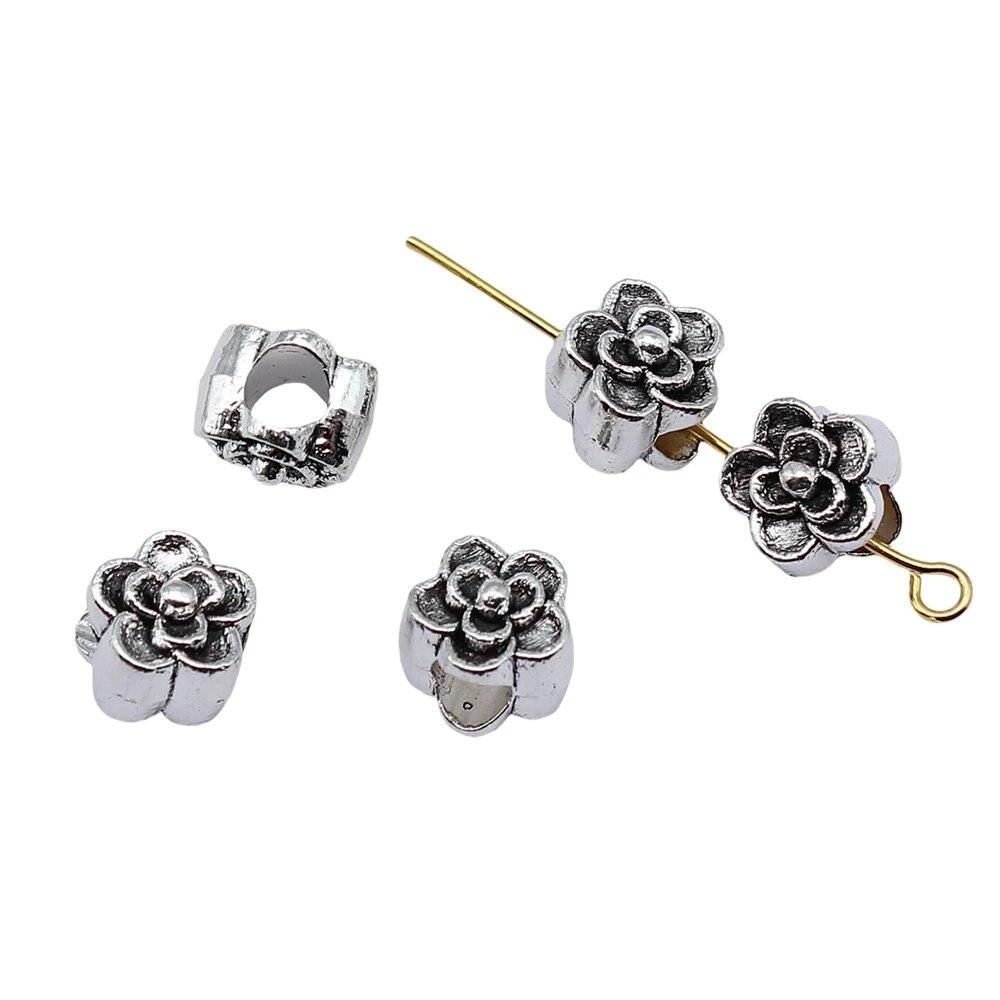 Perles à gros trou Perles d'espacement en vrac Accessoires pour hommes Bijoux faits à la main pour hommes