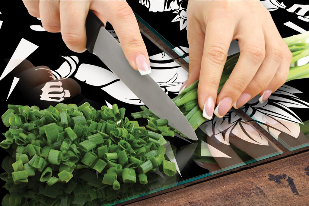 SZKLANA PŁYTA OCHRONNA NA KUCHENKĘ 90x52 ANIME