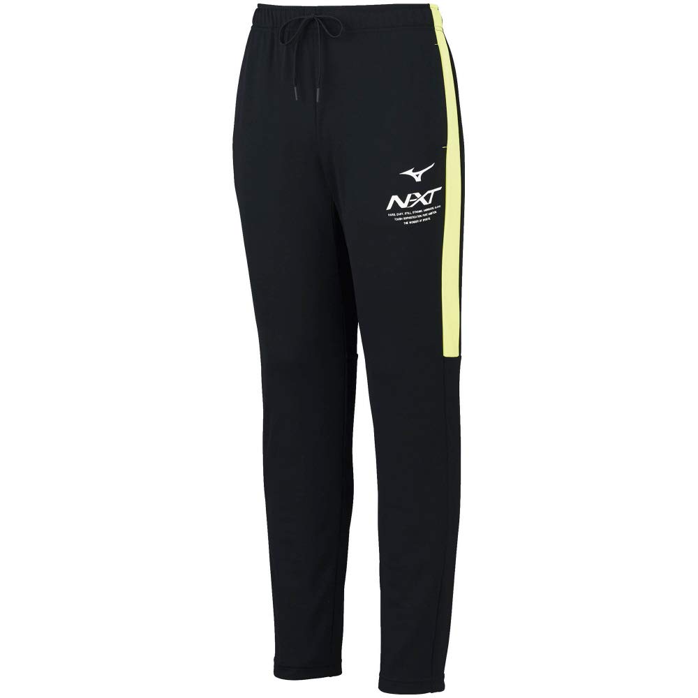 

Mizuno Training Black x Safety Size 32JD1210 N-XT Warm-Up Pants, Sweat-Wicking, Quick-Drying, Wear, Yellow, XL,
