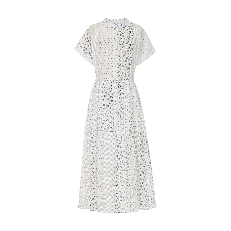 Sally Bohemian Henley Neck Tiered Long Dress_I6B-Cop035
