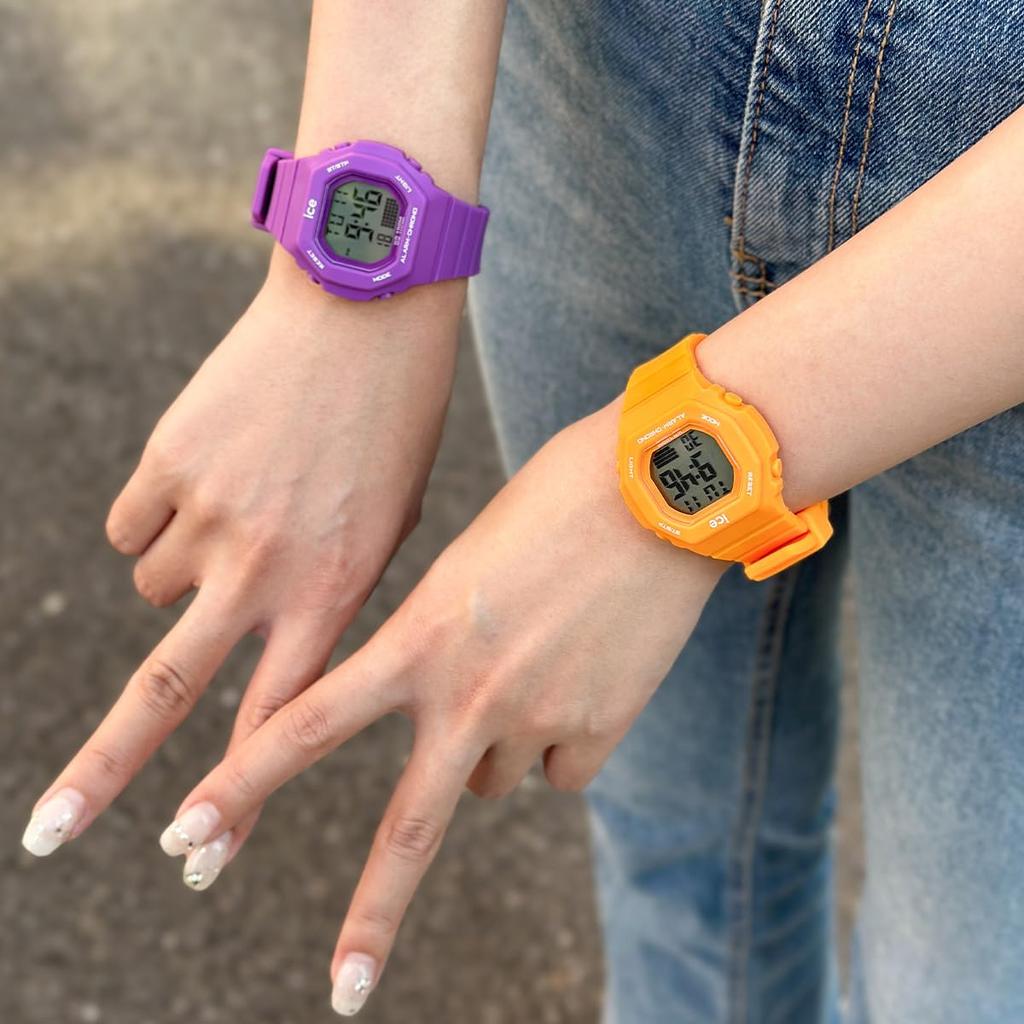 Autorisierter Händler [Ice Watch] Ice Watch Digitale Herrenuhr 022101 ICE digit Ultra Purple Klein