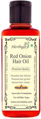 Herbigiri Herbal Red Onion Oil 210Ml L Parvati Gramodyog Herbigiri Herbal Products Made In India