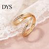 Elegant Scarf Clip Rhinestone Ring, Minimalist Double-Ring Neckerchief Slide, Decorative Durable Clasp Women Wrap Holder for Shirts Scarves Shawls