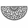 Indoor Outdoor Semicircular Cast-Iron Doormat Vintage Half-Round