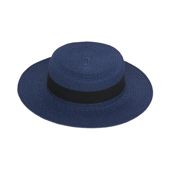 Beach Hat with Wrap-Around Brim, UV Protection Breathable Natural Straw Hat, Flat Top Summer Sun Hat for Beach Vacation Tropical Travel Outdoor