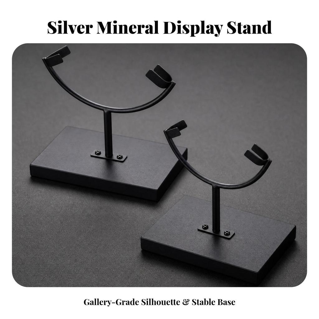 Metal Mineral and Crystal Display Stand Stable for Shelves